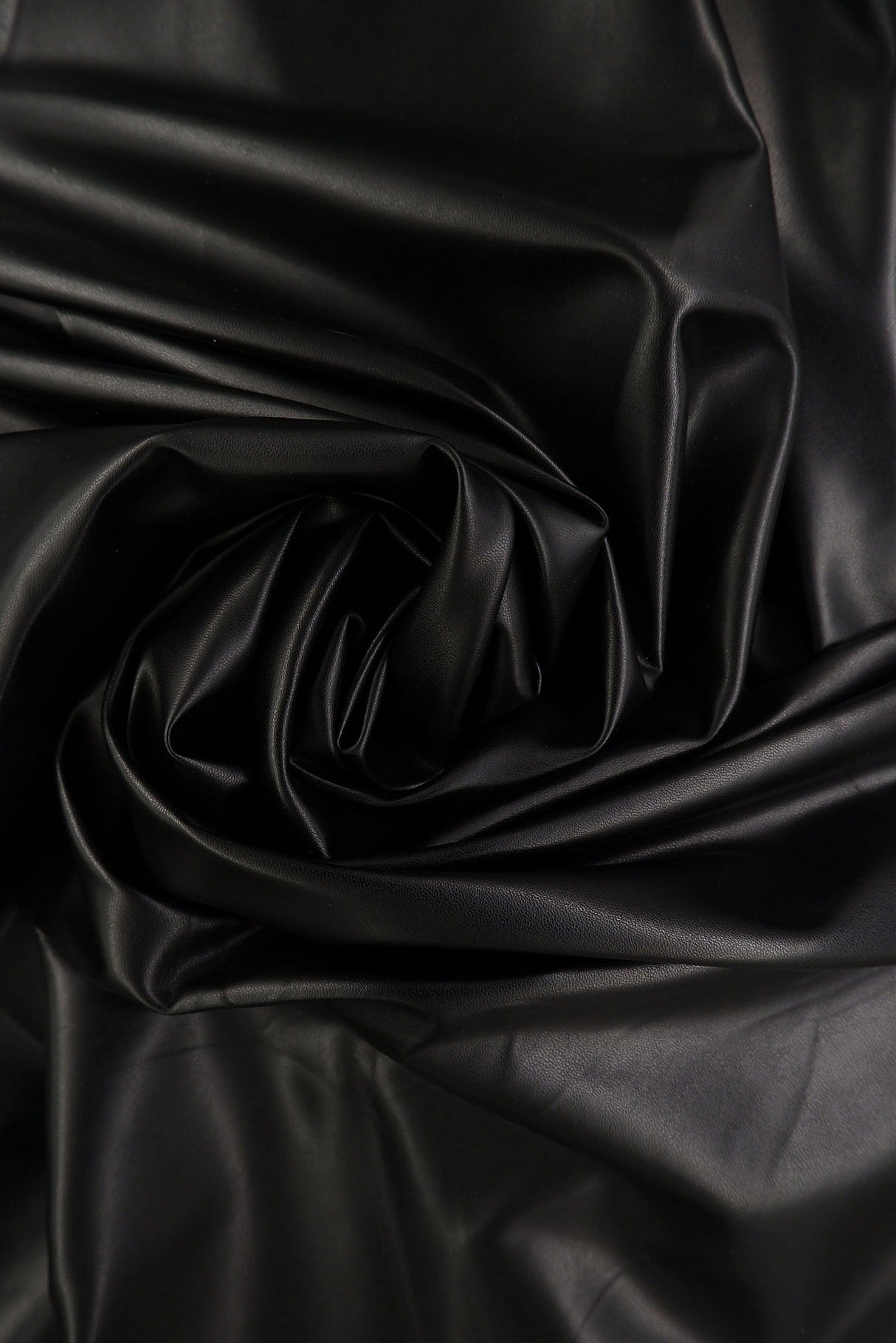 PU Pleather Stretch Knit Fabric