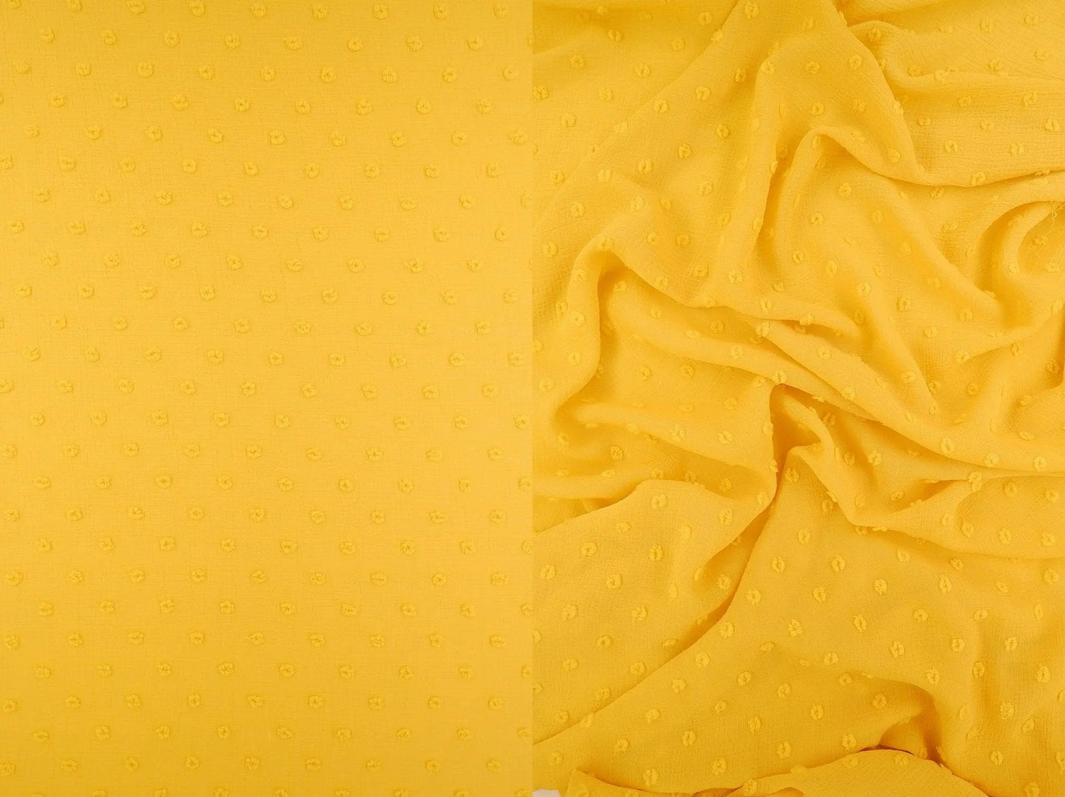 Waffle Swiss Dot Chiffon Fabric 100% Polyester 59/60'' Wide