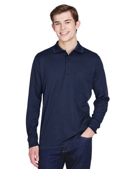 CORE® Adult Pinnacle Performance Long-Sleeve Piqué Polo with Pocket