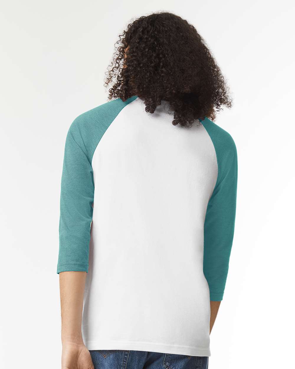 American Apparel® CVC Crewneck Three-Quarter Sleeve Tee