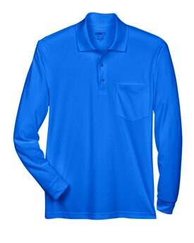 CORE® Adult Pinnacle Performance Long-Sleeve Piqué Polo with Pocket