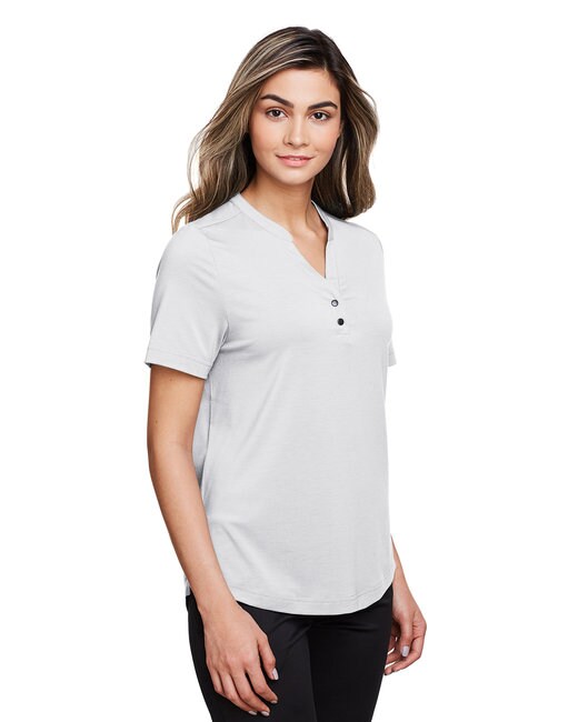 North End® Ladies JAQ Snap Up Stretch Performance Polo