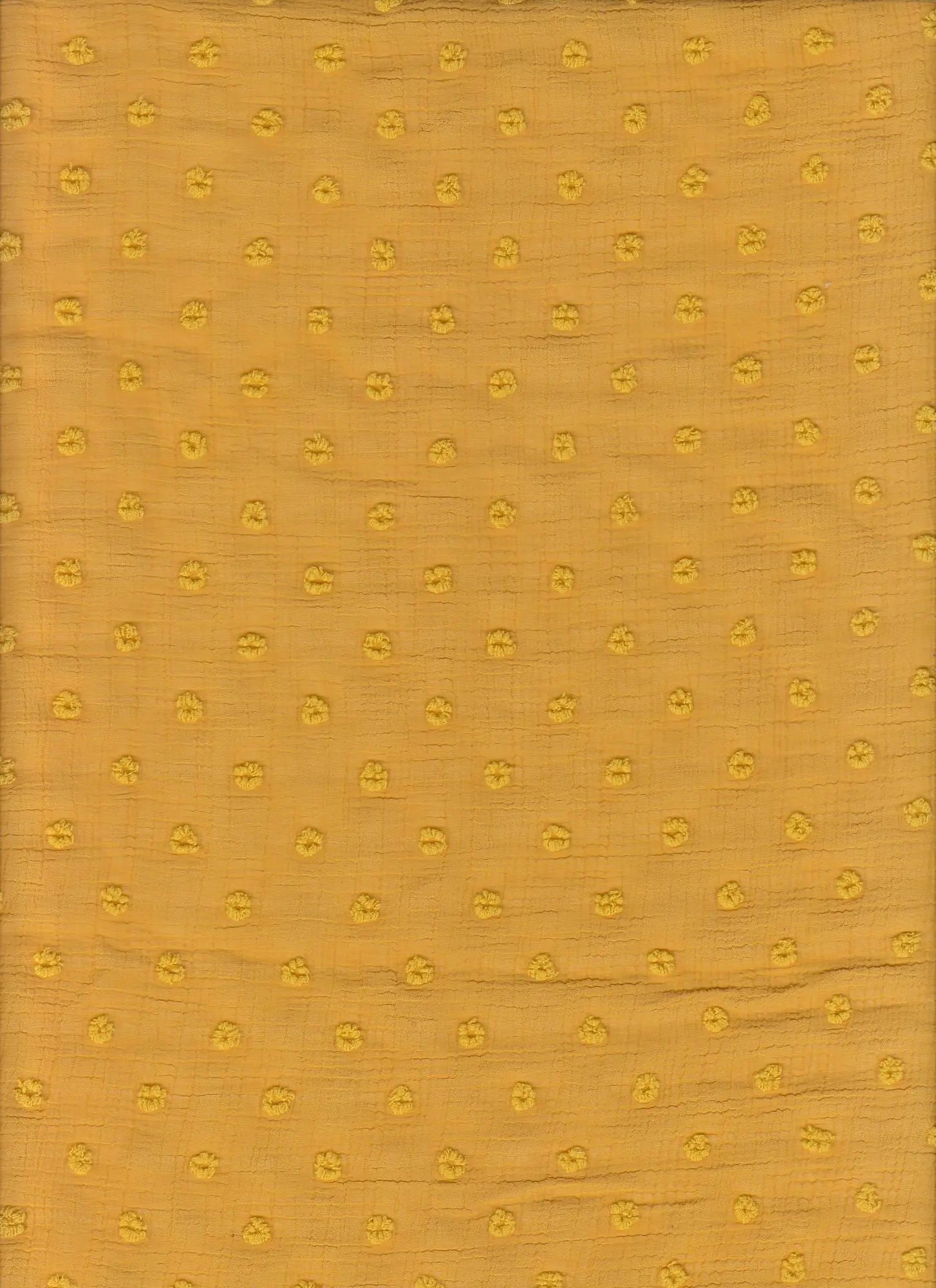 Waffle Swiss Dot Chiffon Fabric 100% Polyester 59/60'' Wide