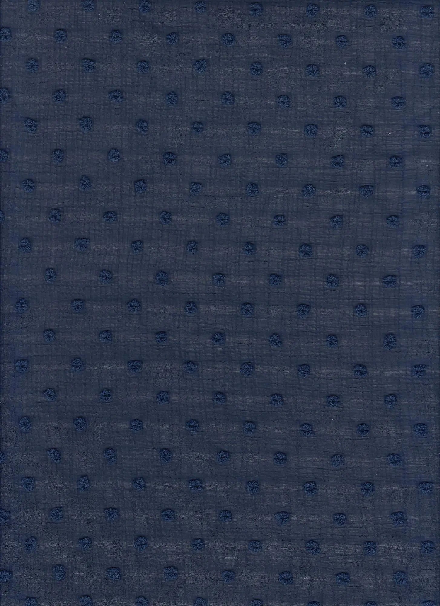 Waffle Swiss Dot Chiffon Fabric 100% Polyester 59/60'' Wide