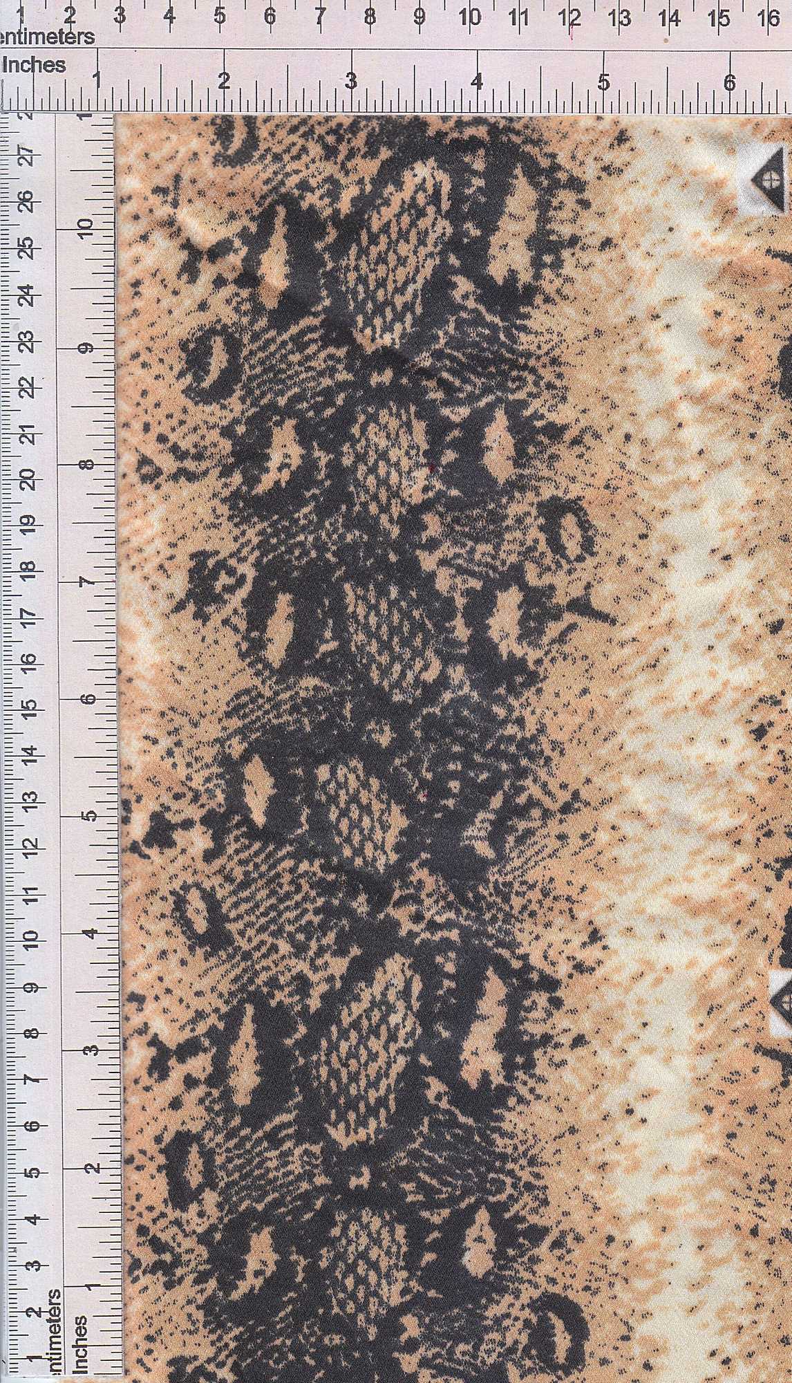 Satin Snake Skin Print Fabric 100% Polyester, 57/58'' Wide