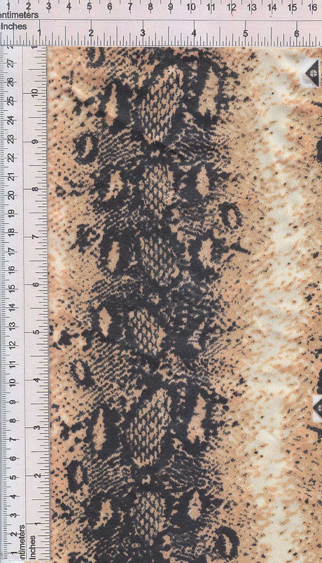 Satin Snake Skin Print Fabric 100% Polyester, 57/58'' Wide