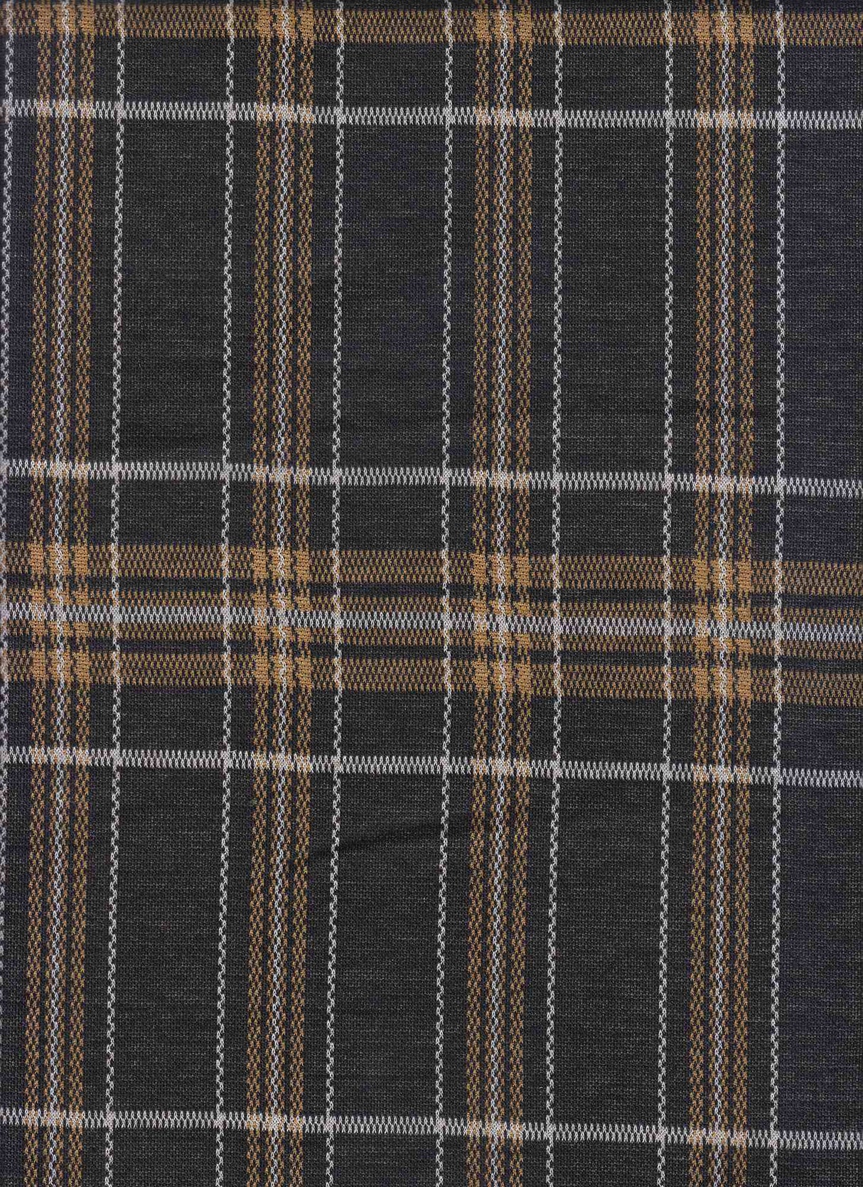Soft Knit Jacquard Plaid Fabric Stretch Polyester Rayon Spandex 58/60 Inches Wide