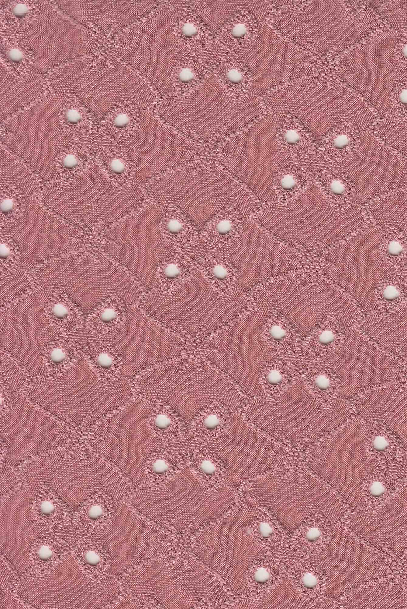 Lightweight DTY Knit Jacquard Eyelet Fabric Stretch Polyester Spandex 58/60 Inches Wide