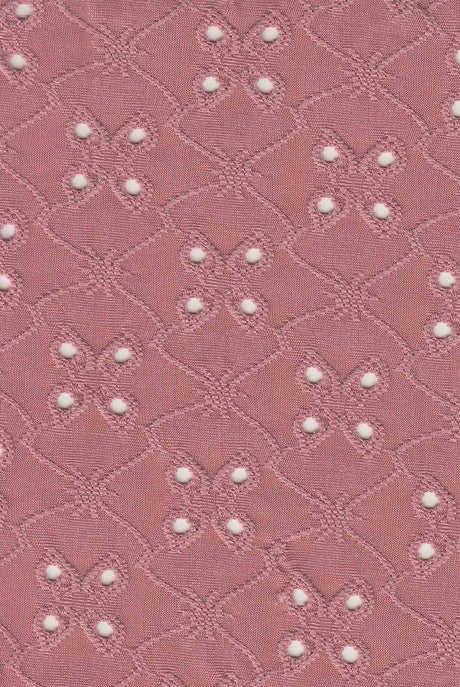 Lightweight DTY Knit Jacquard Eyelet Fabric Stretch Polyester Spandex 58/60 Inches Wide