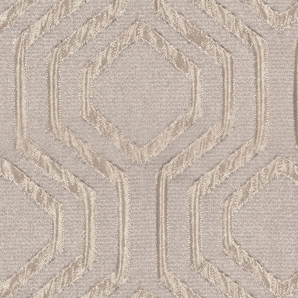 Ivory Geometric Brocade