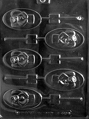 Oval Angel Lolly Chocolate Mold
