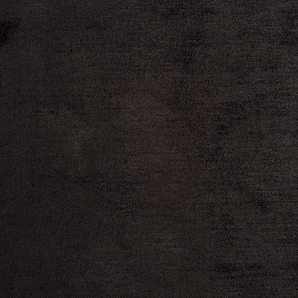 Jet Black Solid Chenille