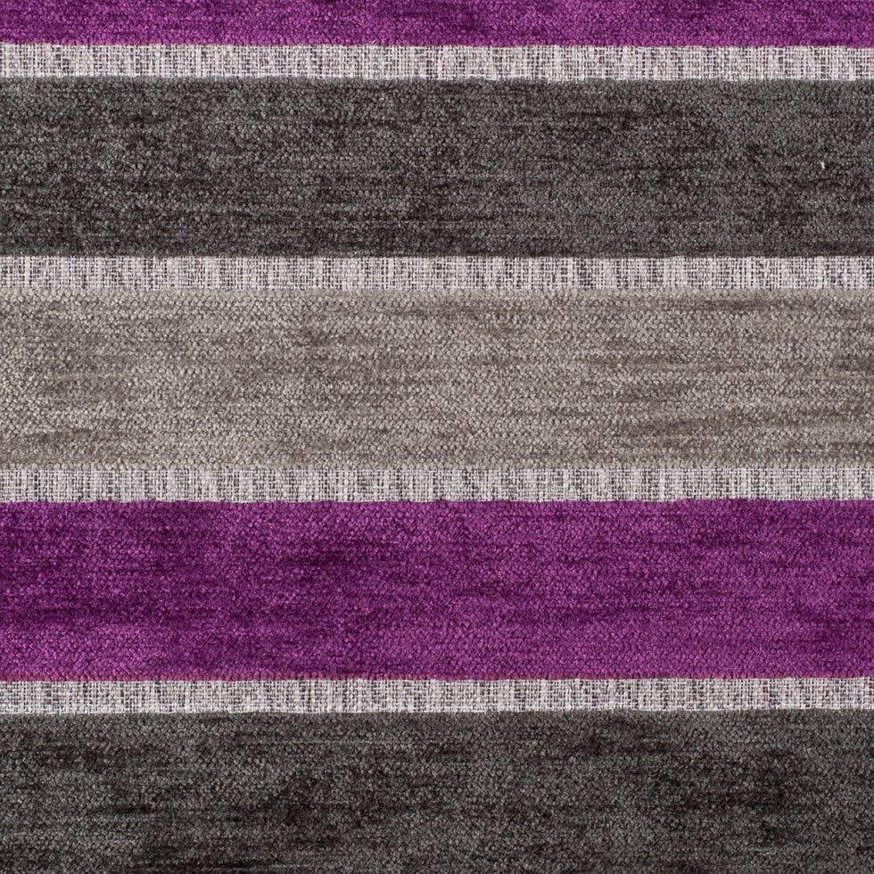 Gray Stripes Chenille