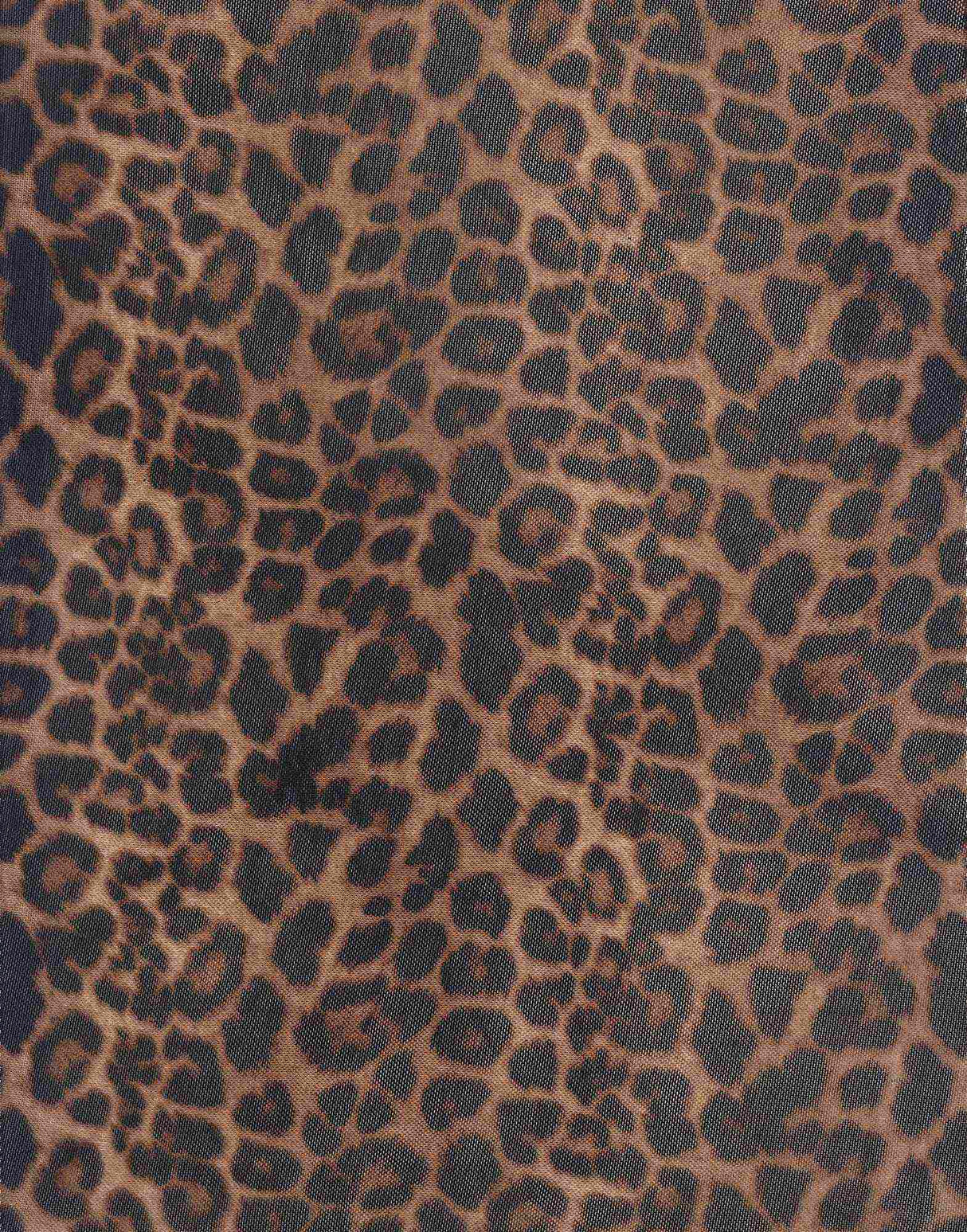 Animal Print Mesh Brown Mesh