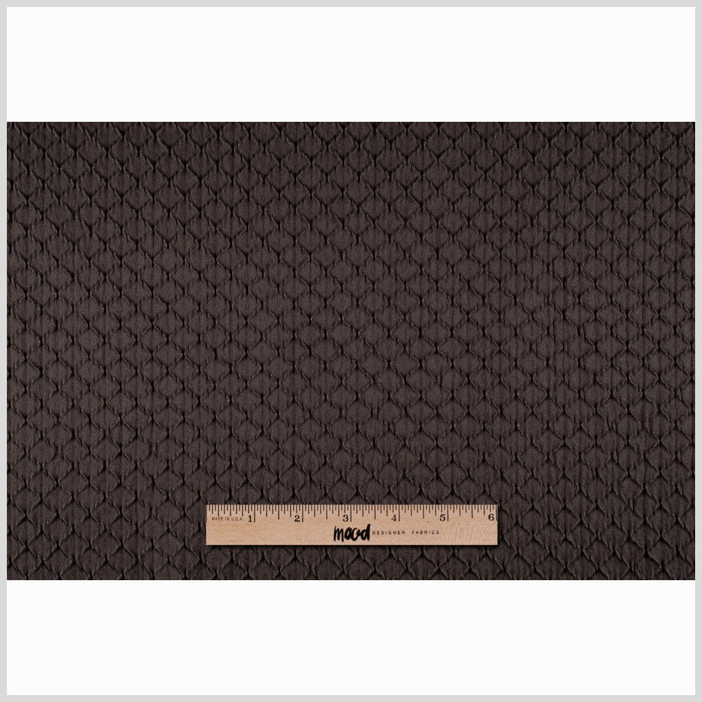 Brown Diamonds Satin Poly