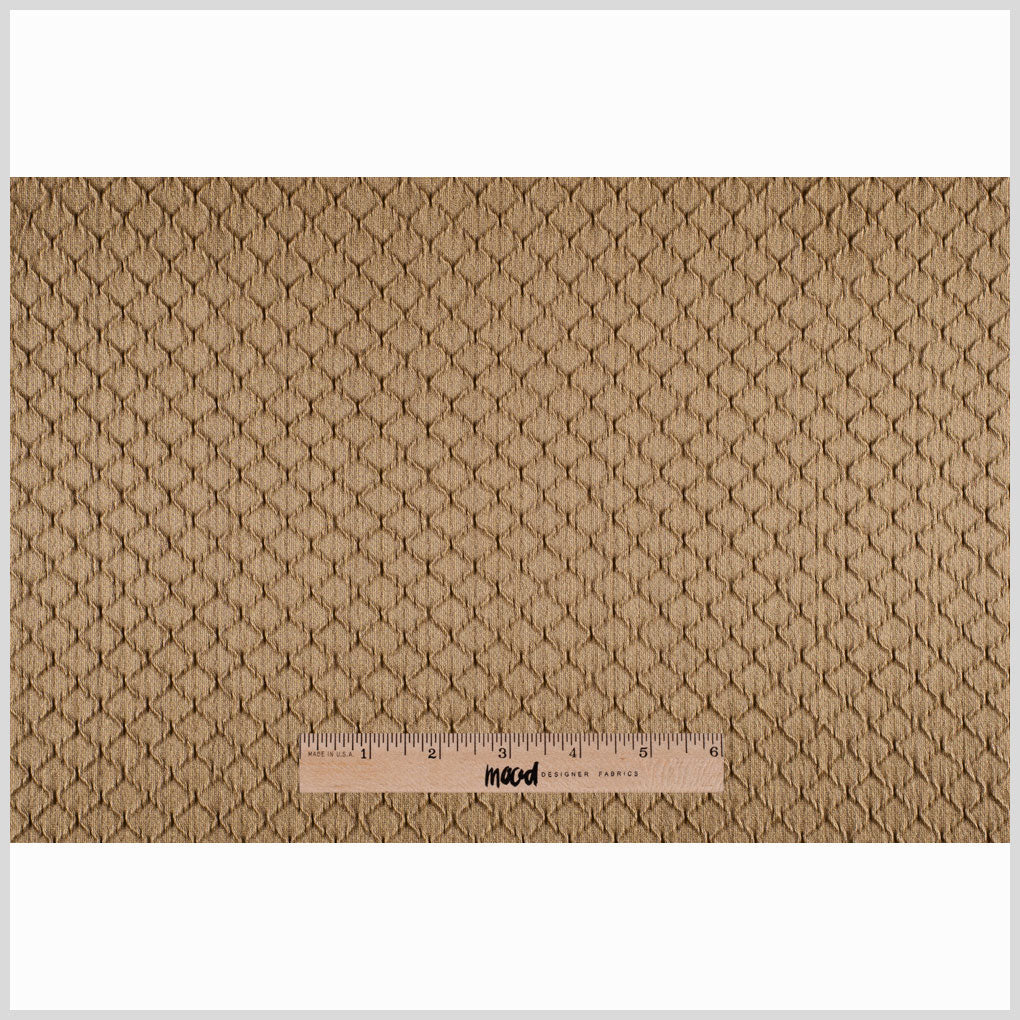 Golden Taupe Diamonds Satin Poly
