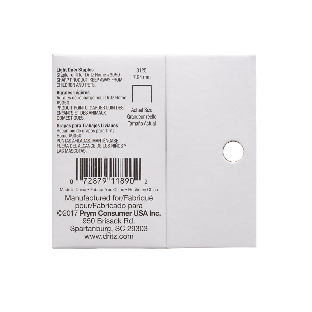 Dritz Light Duty Refill Staples - 5/16"