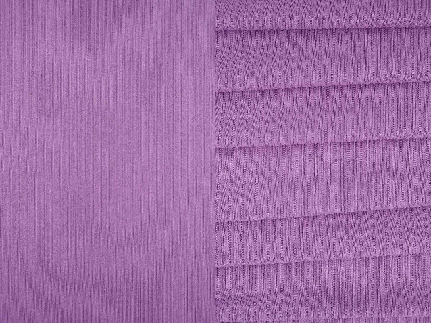 Stretch Rib Solid Knit Fabric 1 Yard of 8x3 Polyester Spandex Blend