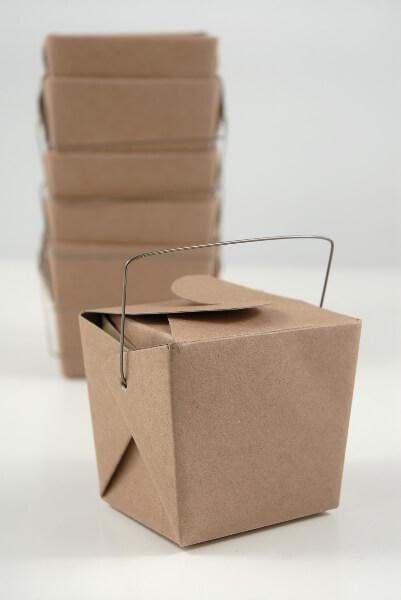 Kraft Wire Handle Boxes 2.75" x 2" x 2.5"
