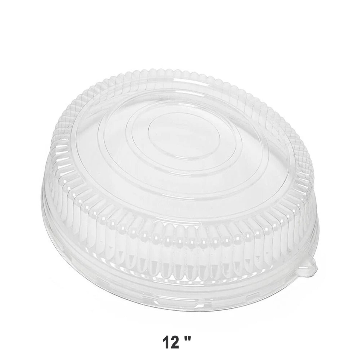 25 Pieces Round Pet Dome Lids Perfect Fit for 12" Platters