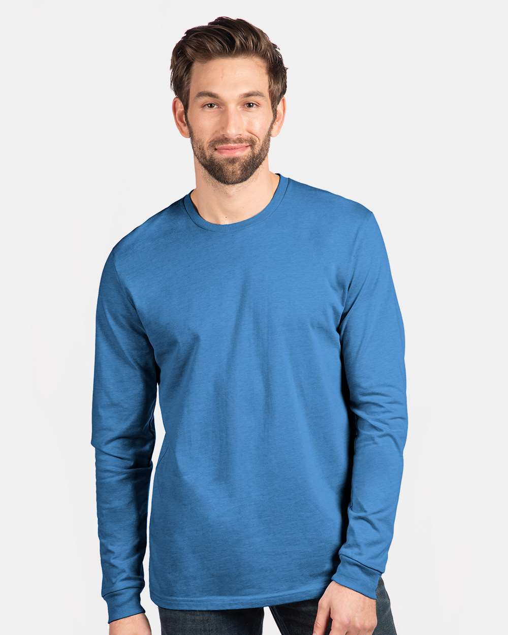 Next Level® Sueded Crewneck Long Sleeve T-Shirt