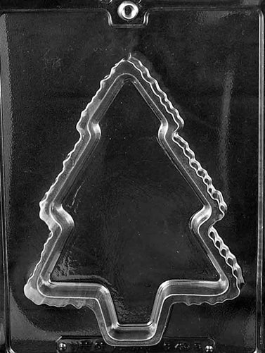 Christmas Tree Pour Box Bottom Chocolate Mold