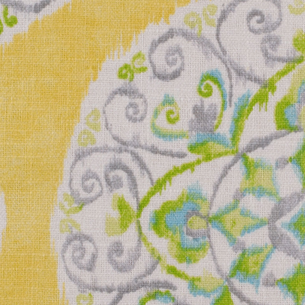 Citrus Medallion Linen-Blend