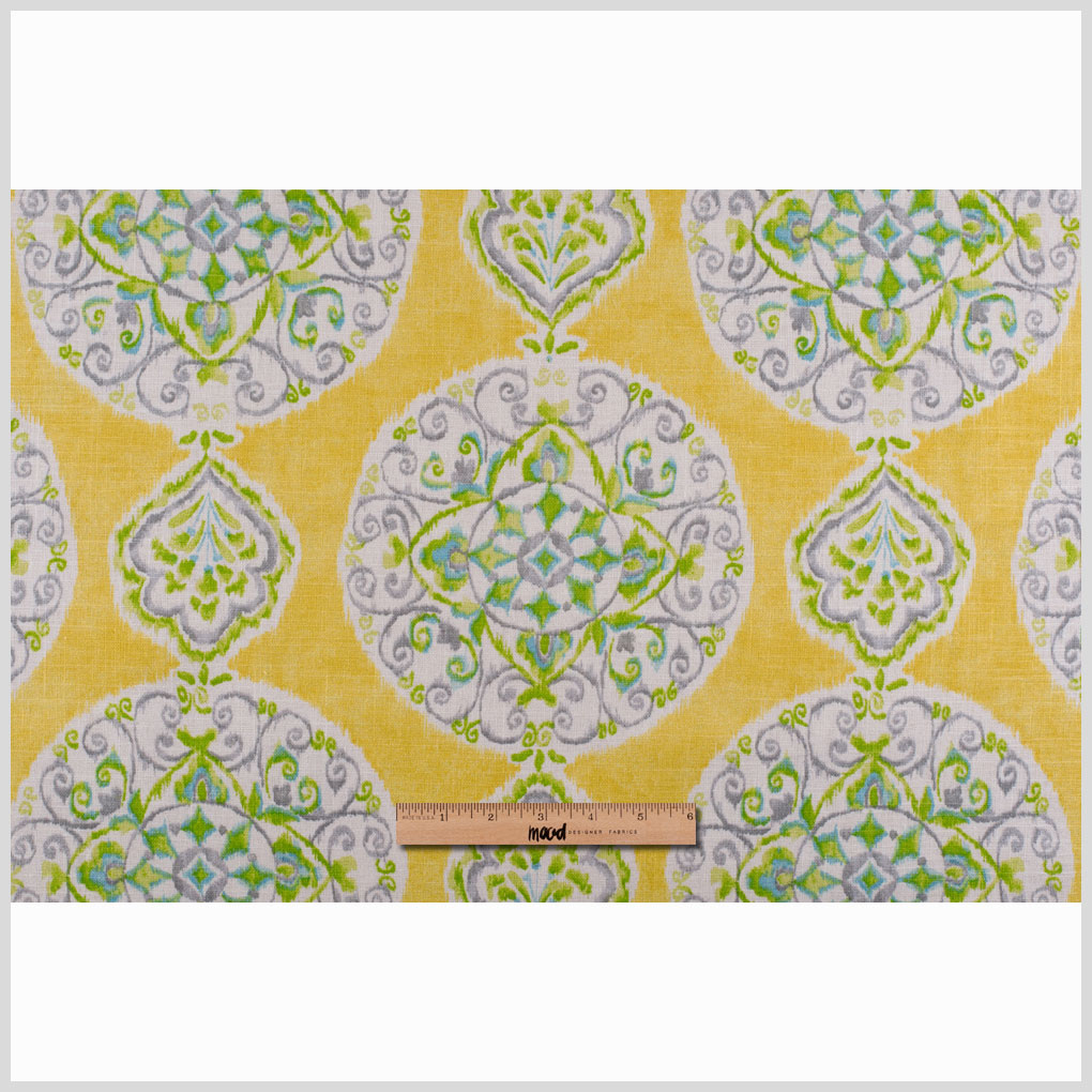 Citrus Medallion Linen-Blend