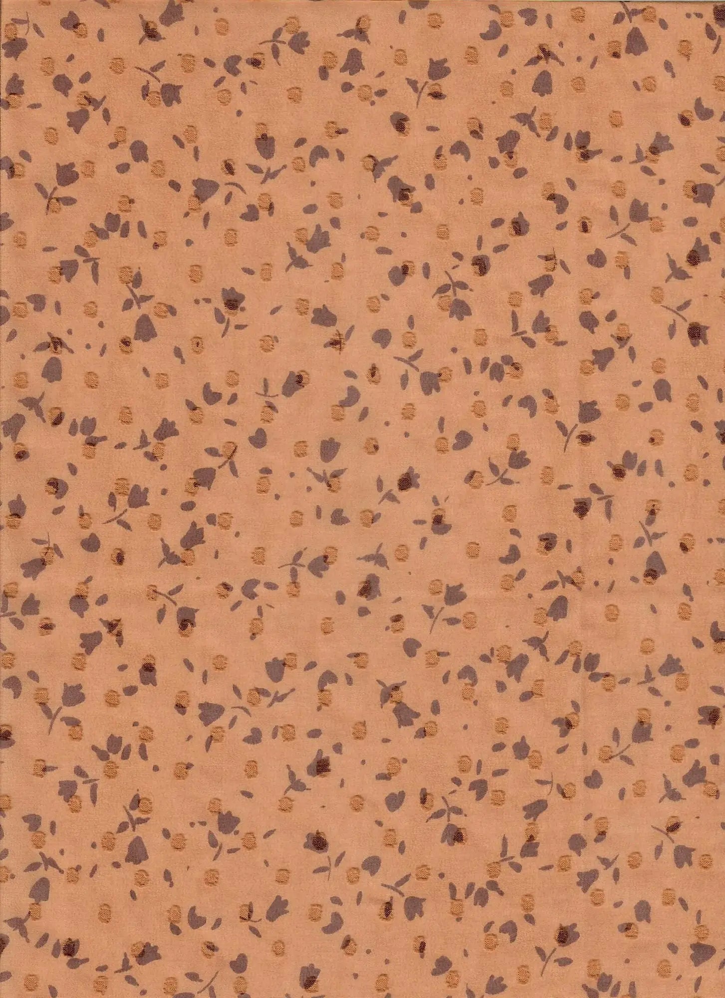 Swiss Dot Chiffon Fabric 100% Polyester Ditsy Small Floral Print 57/58" Wide