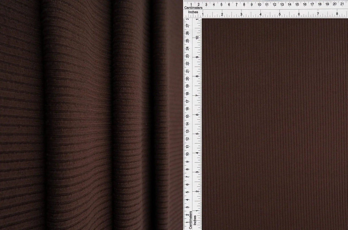 Soft Solid 4×2 Yummy Rib Knit Stretch Fabric, 87% Polyester 13% Spandex, 58/60'' Wide