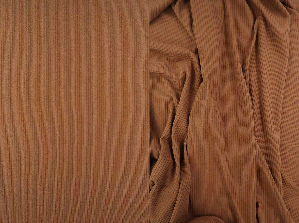 Soft Solid 4×2 Yummy Rib Knit Stretch Fabric, 87% Polyester 13% Spandex, 58/60'' Wide
