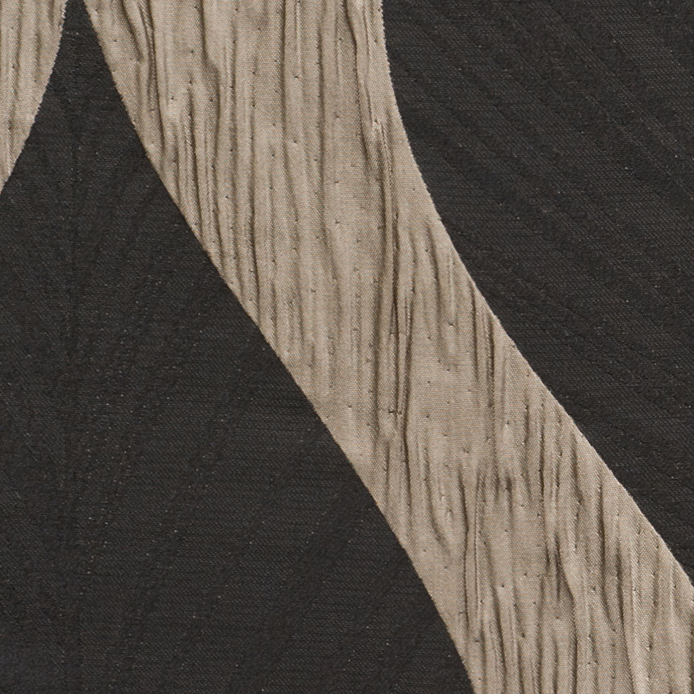 Ebony Bold Leaves Polyester