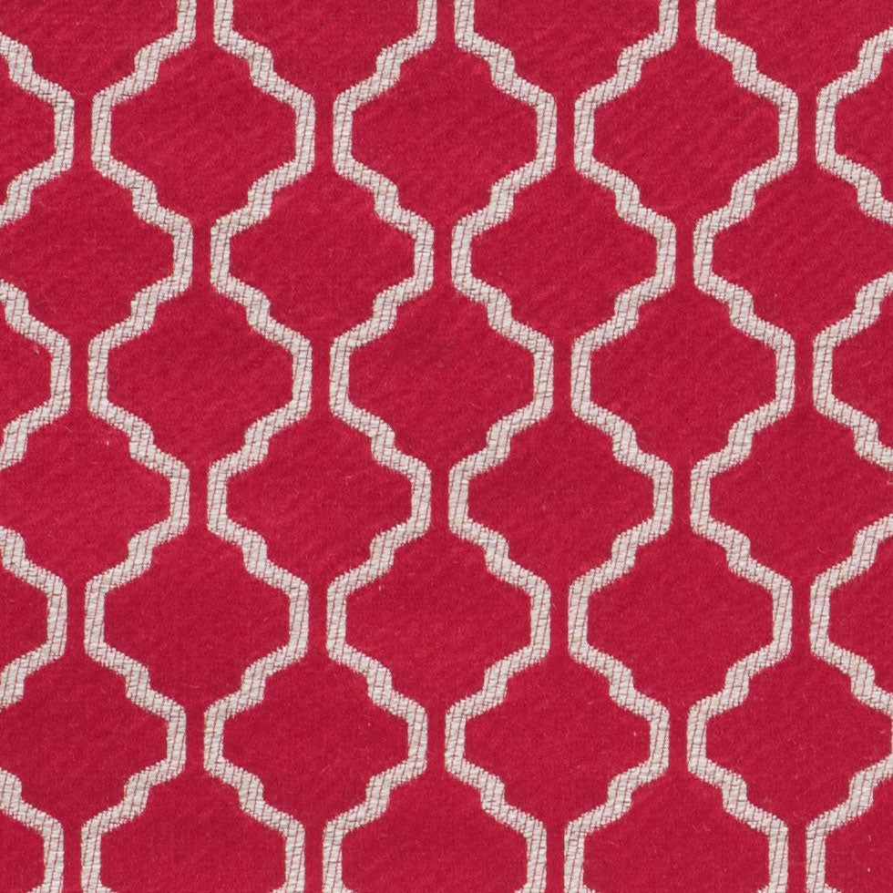 Paprika Geometric Trellis Polyester