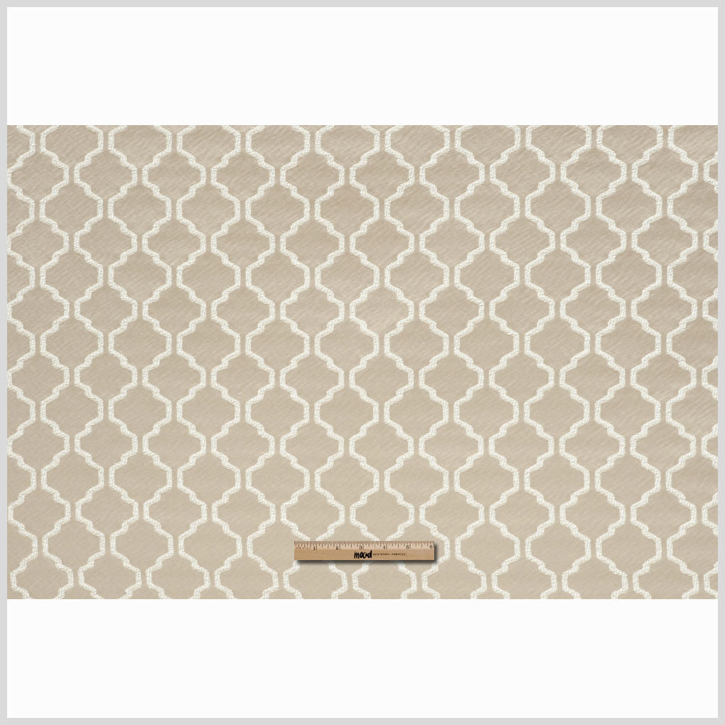 Nought Geometric Trellis Polyester