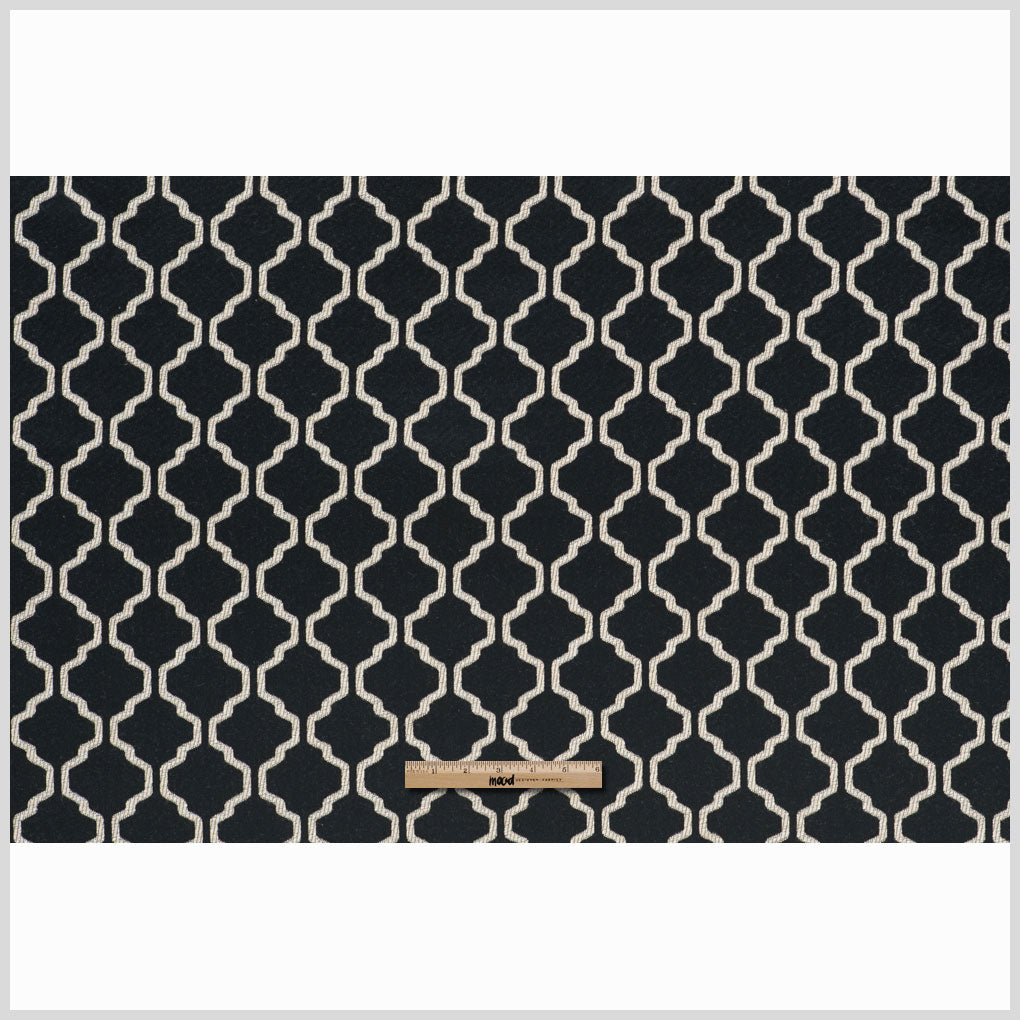 Porcini Geometric Trellis Polyester
