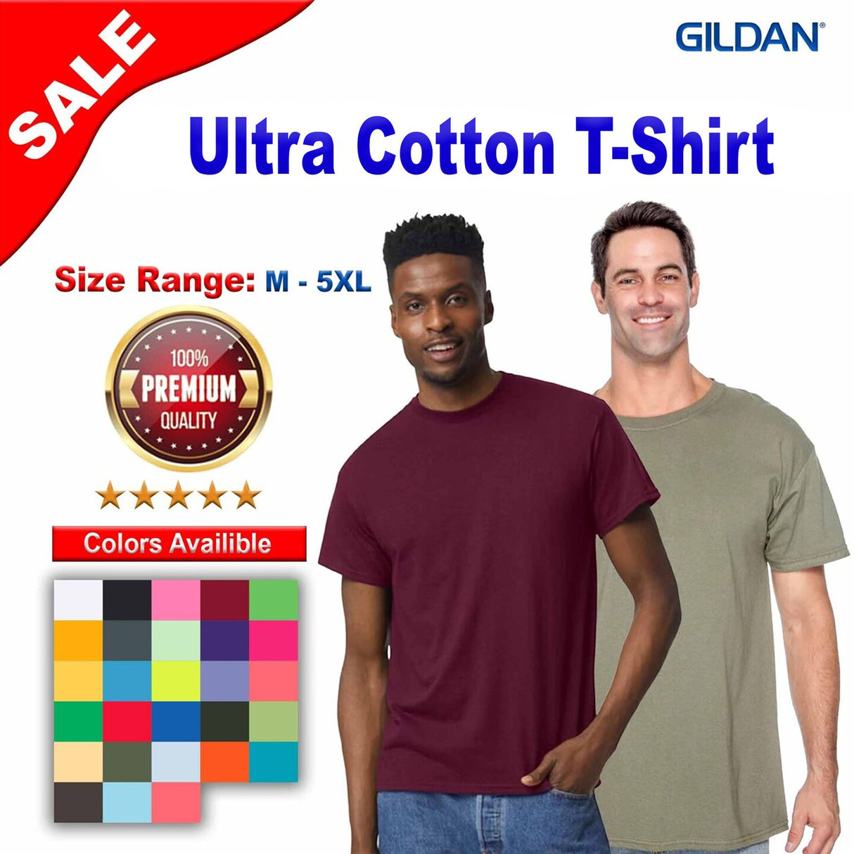 Gildan® Ultra Cotton Short Sleeve Crewneck T-Shirt
