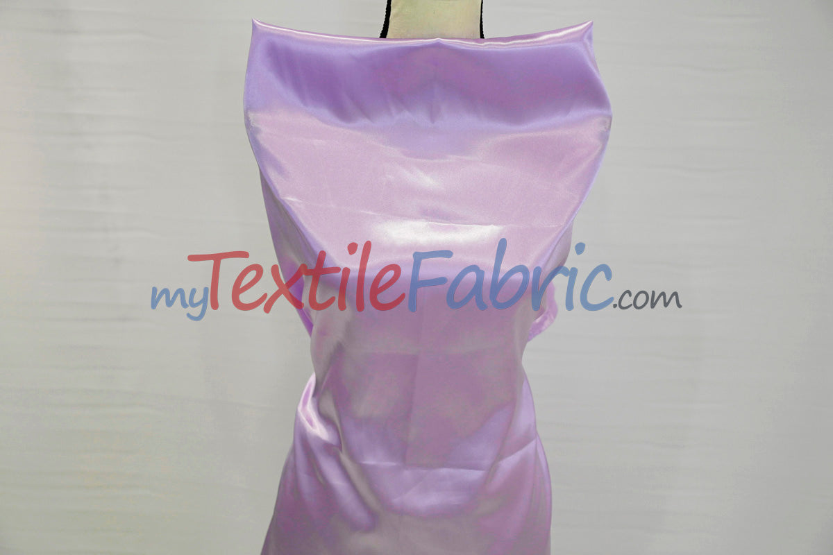 Charmeuse Satin Polyester Fabric - Solid, 58/60" Width, Multiple Colors (1 Yard)