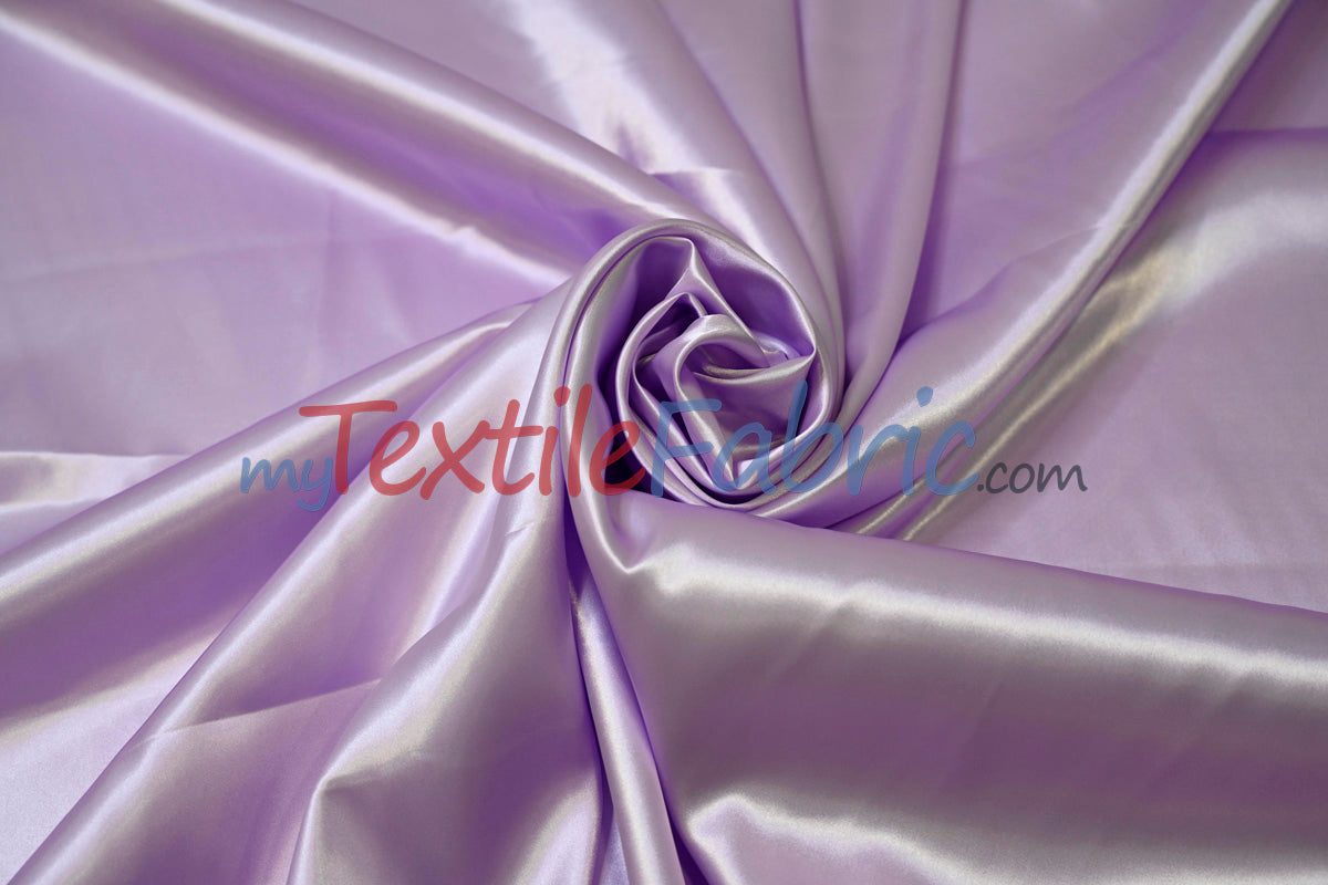 Charmeuse Satin Polyester Fabric - Solid, 58/60" Width, Multiple Colors (1 Yard)