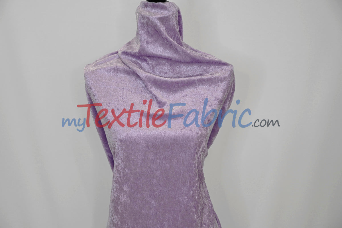Panne Velvet Polyester Fabric - Crush Panne Velour, Solid, 58/60" Width (1 Yard)