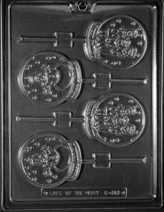 Snow Globe Lolly Assortment Chocolate Mold - LPC453