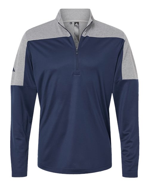 Adidas Men's Ultimate365 Lightweight Colorblocked Quarter-Zip Pullover