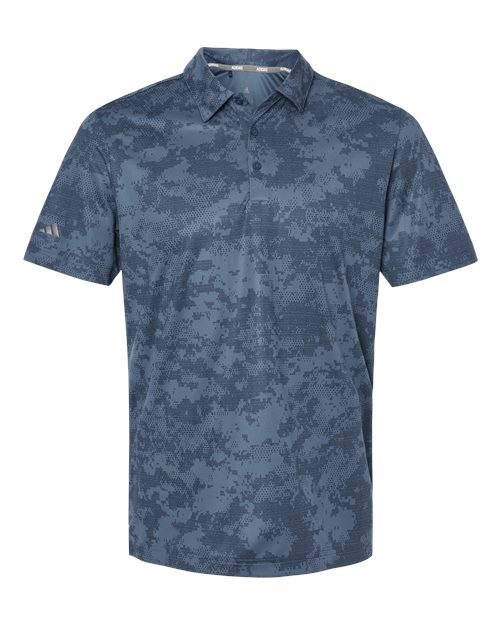 Adidas Men's All Over Camo Print Polo