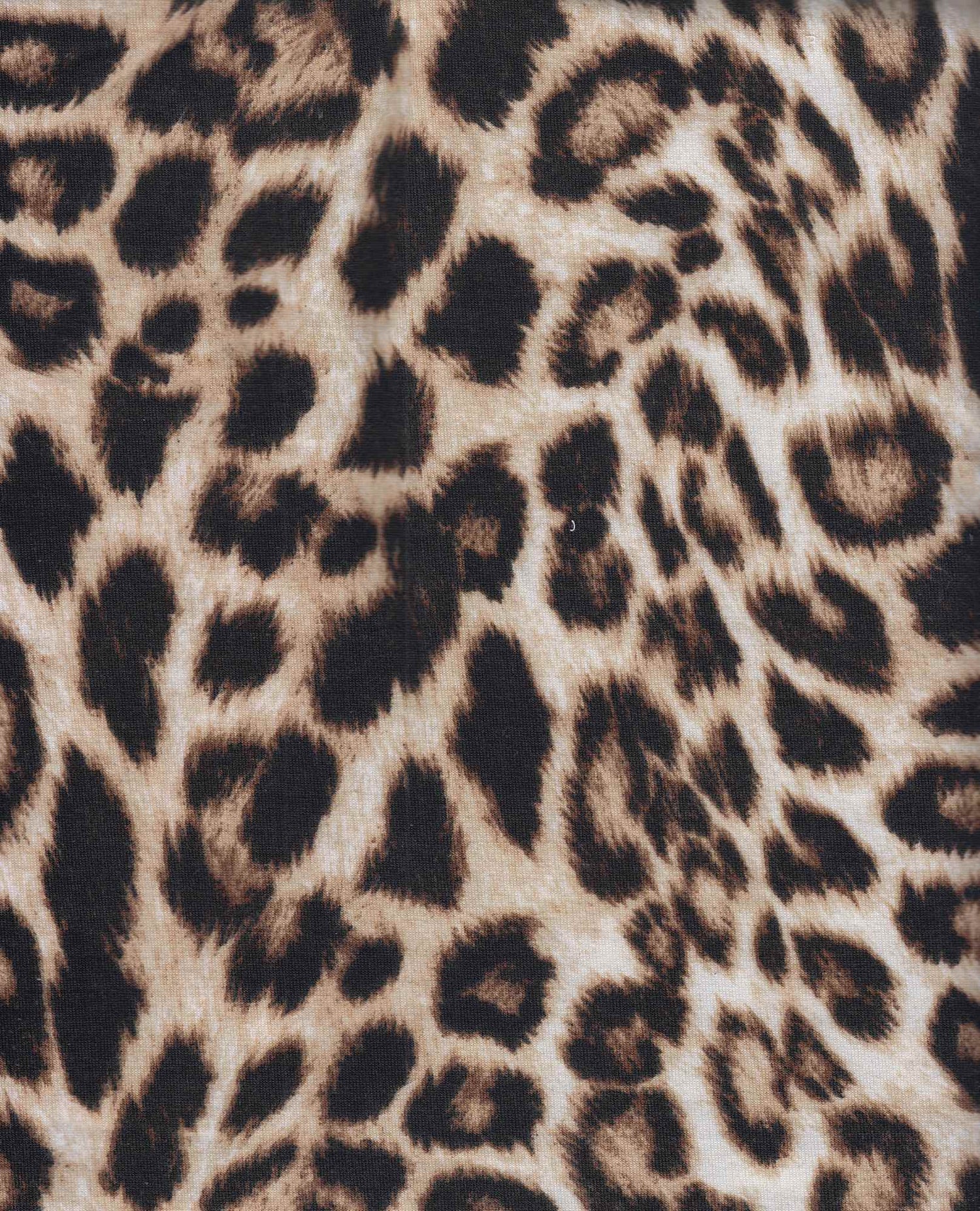 1 Yard French Terry Animal Print Knit Fabric, 58/60'' Wide Polyester Rayon Spandex Blend