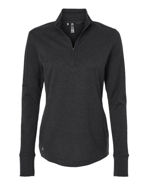 adidas Women's 3-Stripes Quarter-Zip Sweater Pullover