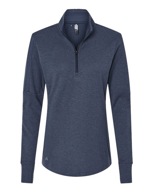 adidas Women's 3-Stripes Quarter-Zip Sweater Pullover