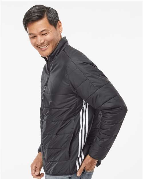 Men's 3-Stripes Puffer Full-Zip Jacket