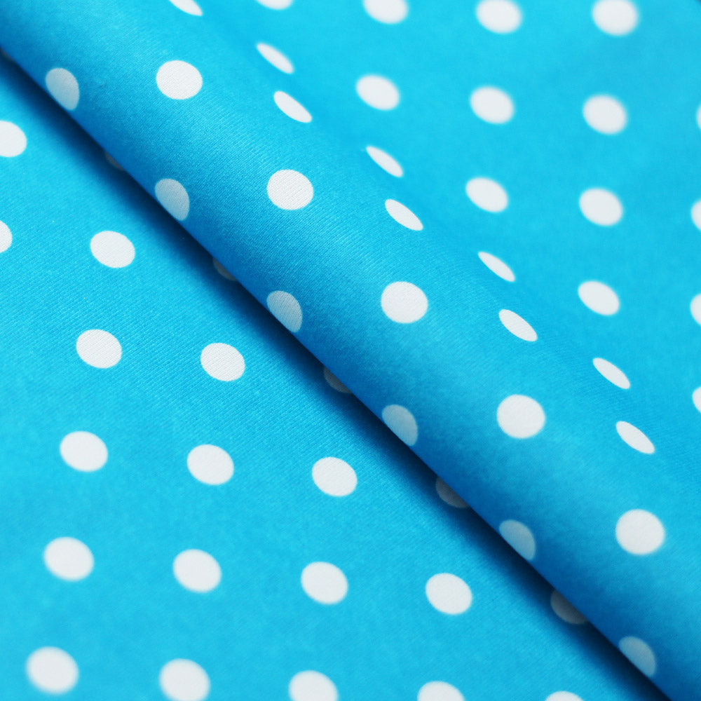 Dippin Dotz Poly Spandex Fabric - Small Polka Dots, Multiple Colors, 58/60" Width (1 Yard)