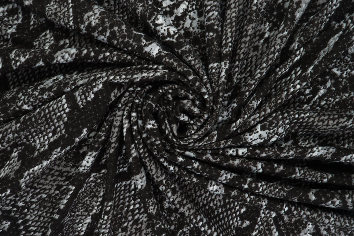 Snake Skin Print Stretch Knit