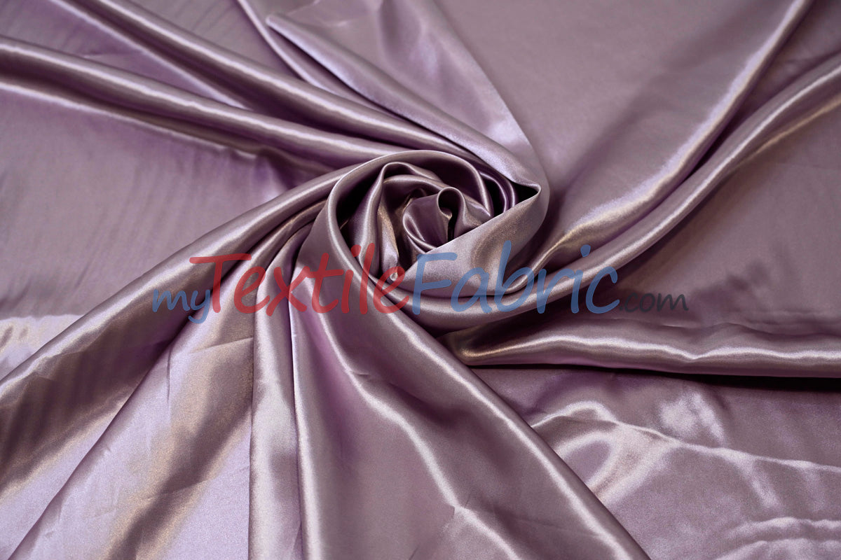 Charmeuse Satin Polyester Fabric - Solid, 58/60" Width, Multiple Colors (1 Yard)