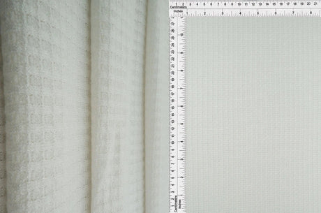 Melange Waffle Knit Fabric 1 Yard Soft Stretch Textured 58/60" Wide